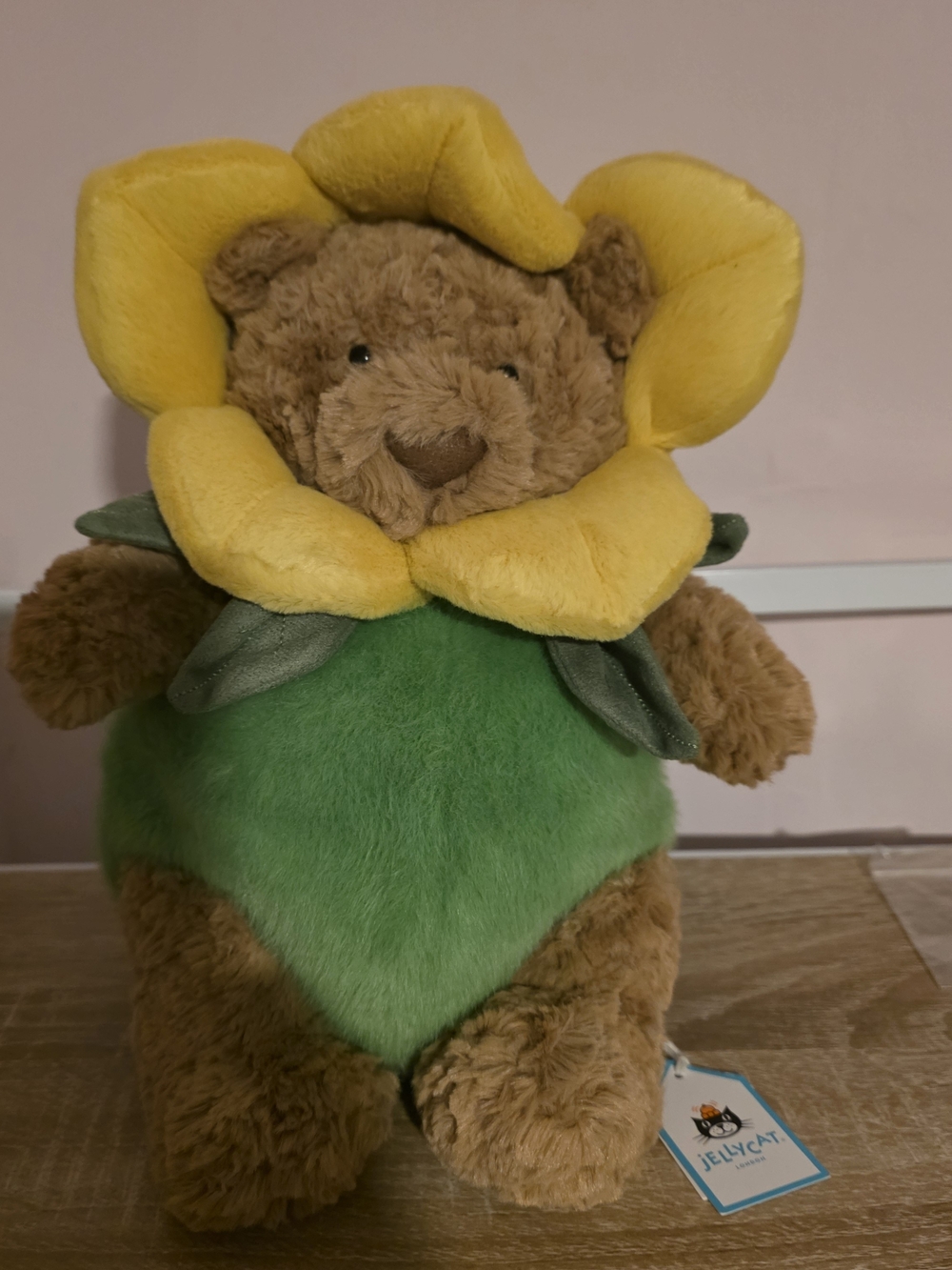 Jellycat Bartholomew Bear Daffodil Outfit NWT